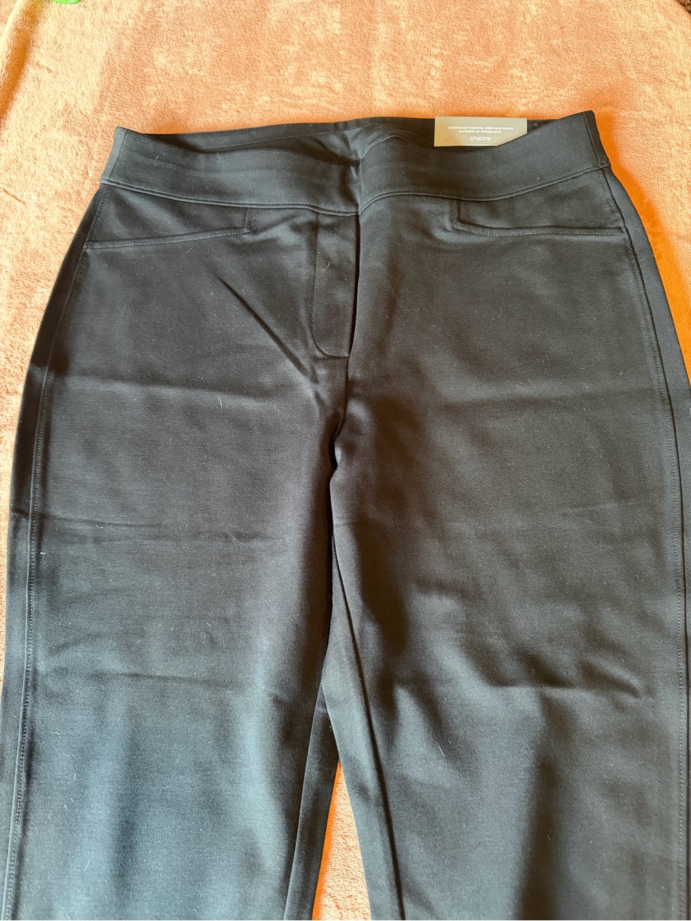 Chico's Black Ponte Pants - Smooth Stretch Knit